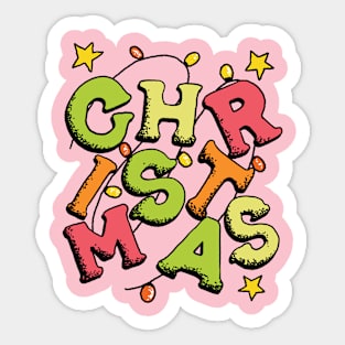 Christmas Typography Sticker